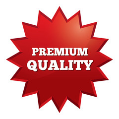 Premium quality star. Special offer vector tag.