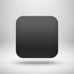 Technology Black Blank App Icon Template