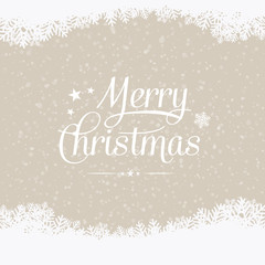 Obraz premium merry christmas winter snowy background