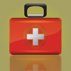 red aid box