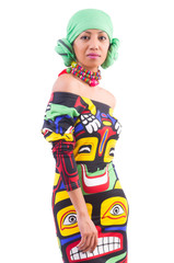 Young japanese woman in stylish clothing