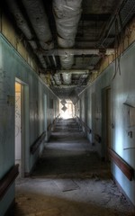 Corridor in a old hospital