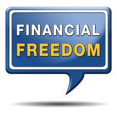 financial freedom sign