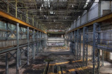 Old abandoned hall, several images available
