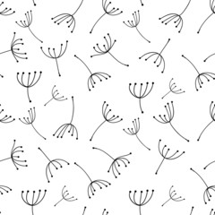 Dandelion seamless pattern for your design
