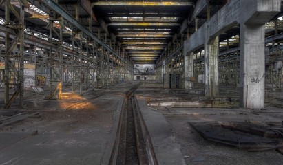 Long abandoned hall