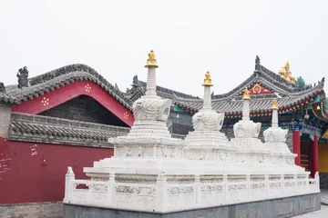 Muurstickers guangren temple , Xian, China © cityanimal
