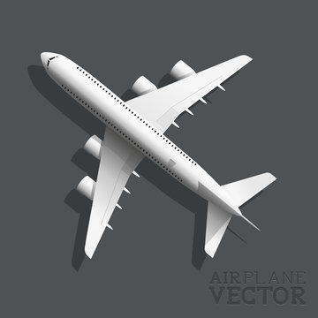 Vector Airplane Top View