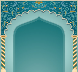 Vector illustration if islamic arch design in EPS10 format