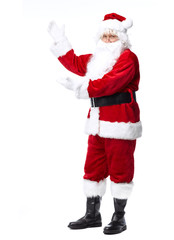 Santa Claus isolated on white.
