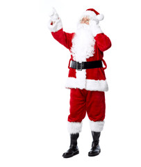 Santa Claus isolated on white.
