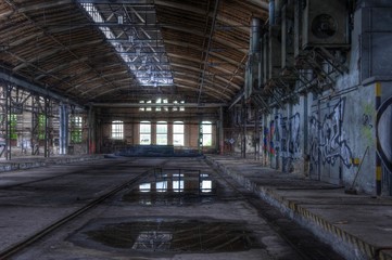 abandoned hall