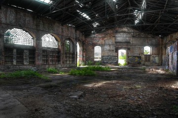 abandoned hall