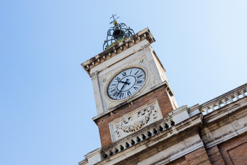 Italy, Ravenna, detail of Piazza del Popolo