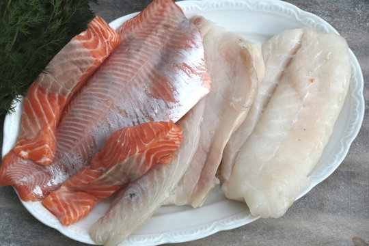 verschieden Fischsorten