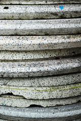 Gray brick for construction background texture