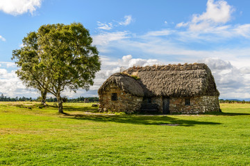 traditional house, Culloden Battlefield , Scotland