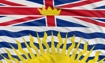 3D British Columbia  Flag