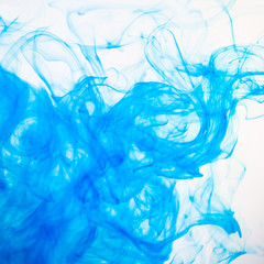 Blue Ink Splash Background