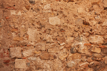 Plastered old wall