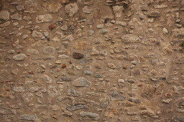 Old gray brick wall