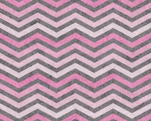 Papier Peint photo Lavable Zigzag Fond de tissu texturé zigzag rose et gris