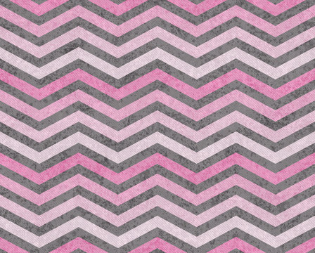 Pink and Gray Zigzag Textured Fabric Background