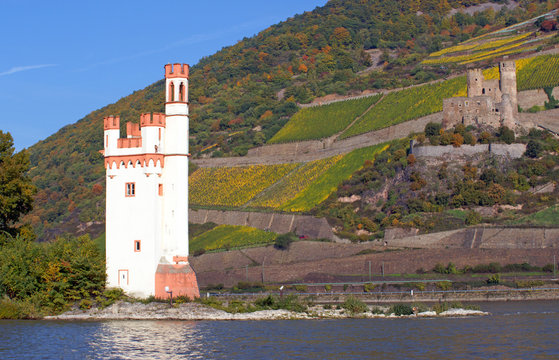 Binger M&auml;useturm und Burg Ehrenfels - Germany