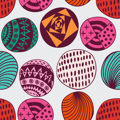 Seamless circle background, seamless pattern with round shapes