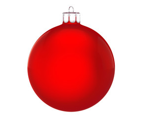 Perfect christmas ball on white background