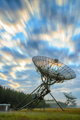Radio Telescopes  in Westerbork, the Netherlands