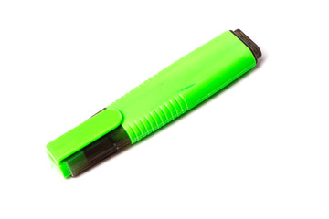Green marker isolated on white