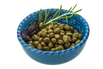 Capers in the bowl