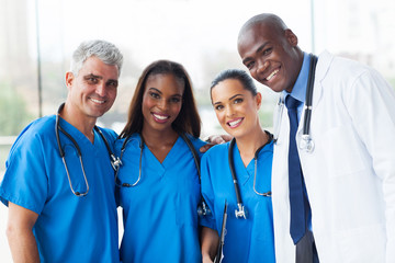 group of multiracial medical team in hospital - 57459755
