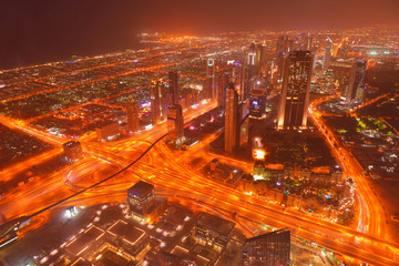 Naklejka premium dubai skyline