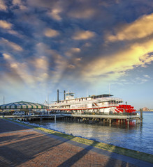 Fototapeta premium New Orleans. Famous Bateaux on Mississippi River