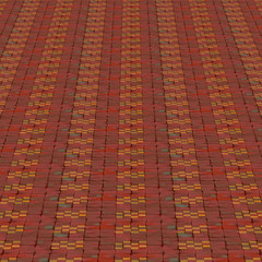 Distorted colorful checkers