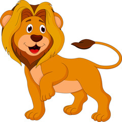 Cute lion cartoon