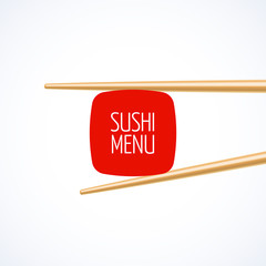 Plakaty  Szablon okładki menu sushi