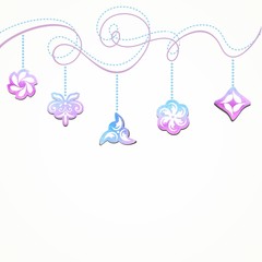 Christmas decorative decorations. Hanging decor.