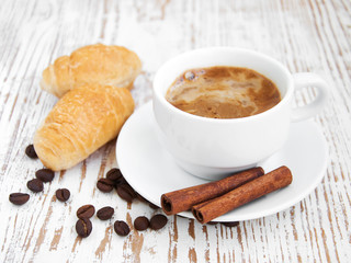 Croissant  with Coffee