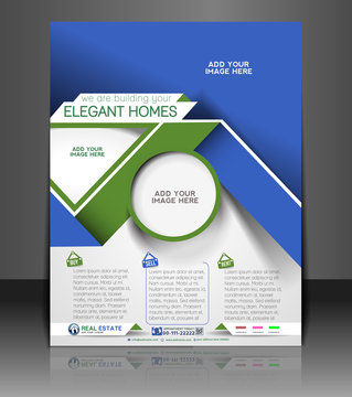 Real Estate Flyer, Magazine Cover & Poster Template