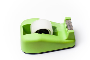 green cellotape holder