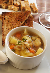 chicken soup with vegetables