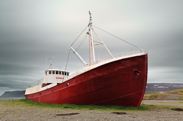 Wreck of Fishing boat, Iceland
