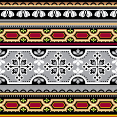 seamless floral Spanish ornament