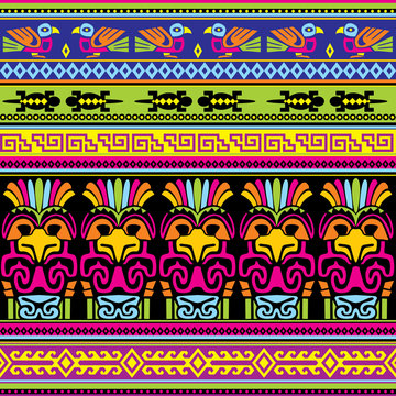 seamless animals mexican background