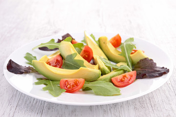 salad with tomato and avocado