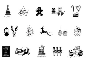 Christmas icons, elemnt and illustrations