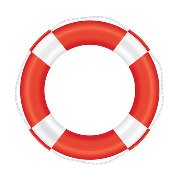 recommend clip art: Lifebuoy with red stripes and rope (salvation).